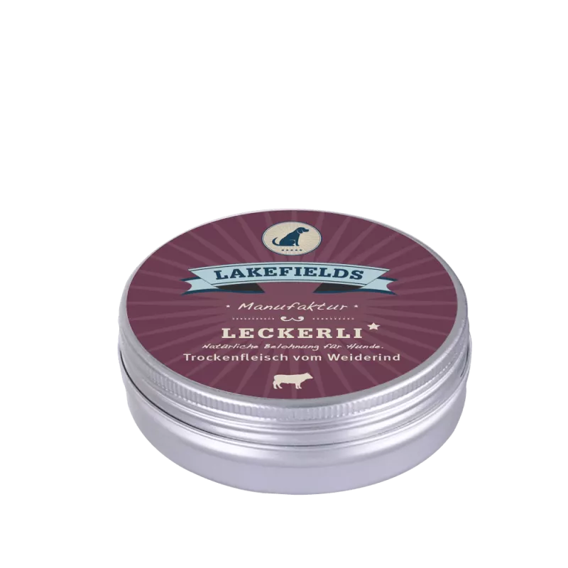 Lakefields Trockenfleischstreifen Weiderind